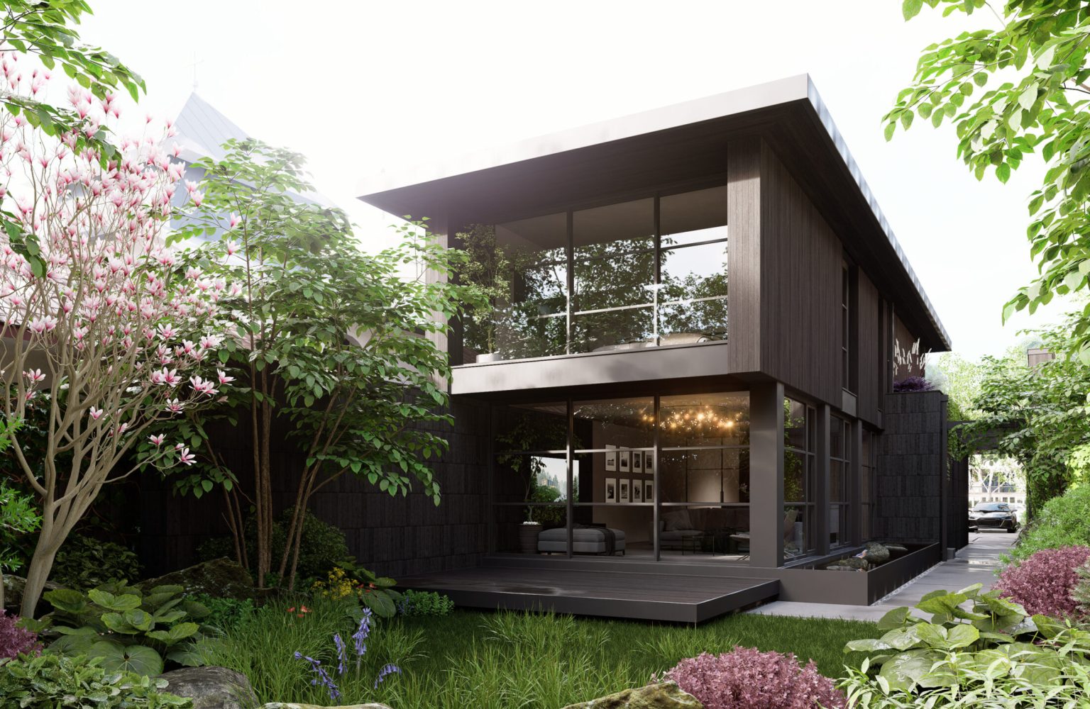 Exterior render for proposal / Simulare exterior solutie propusa