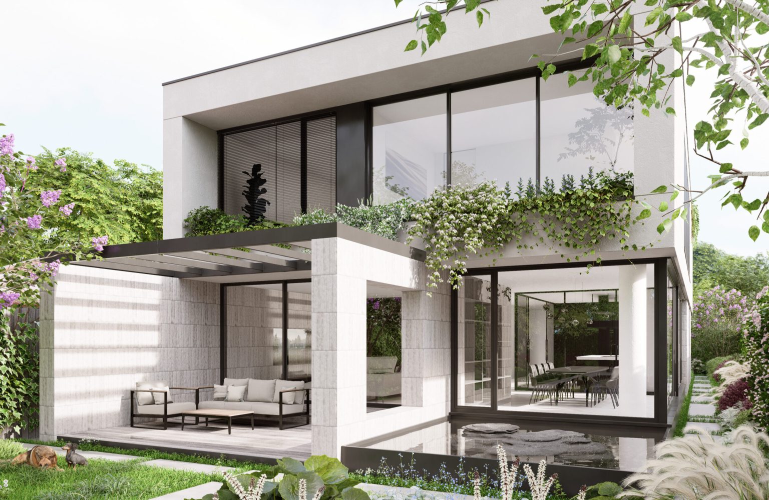Exterior render for proposal / Simulare exterior solutie propusa