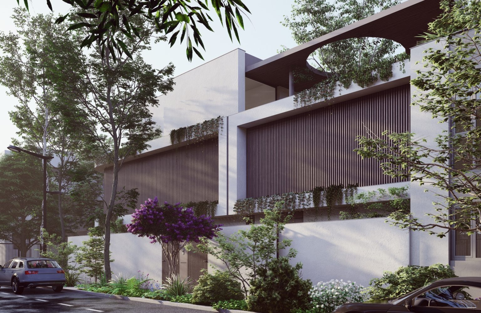 Exterior render for proposal / Simulare exterior solutie propusa