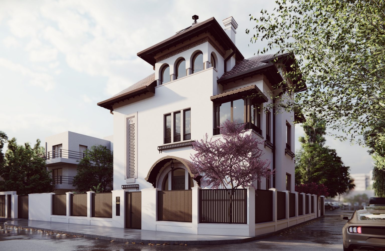 Exterior render for proposal / Simulare exterior solutie propusa