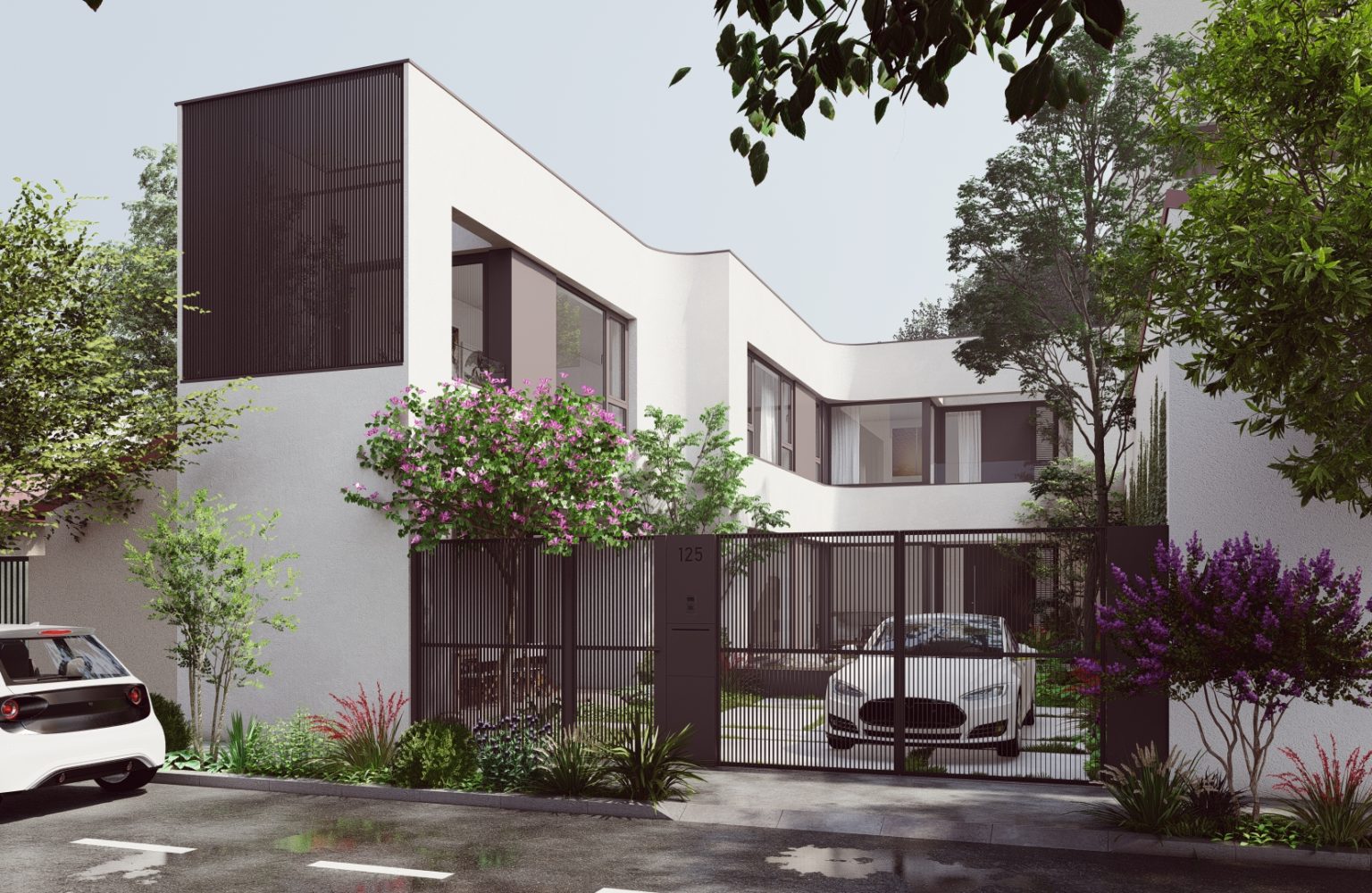 Exterior render for proposal / Simulare exterior solutie propusa